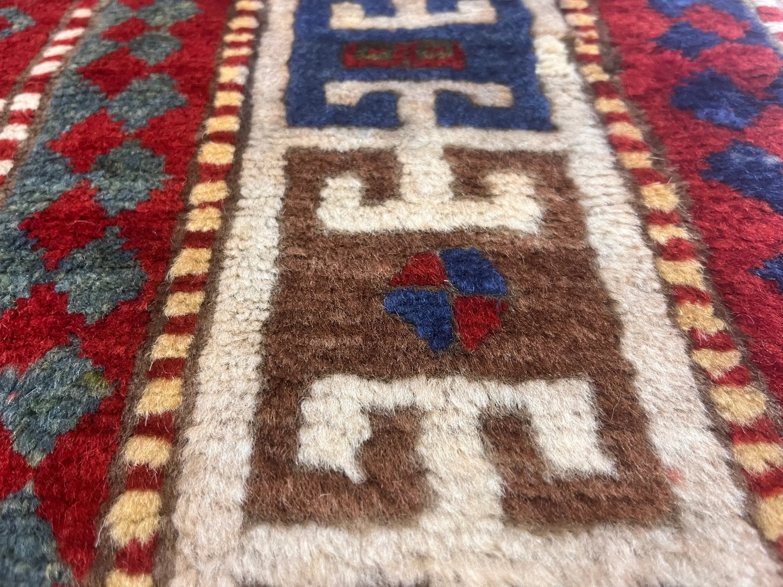 Antique Caucasian Kazak Rug 5'1" X 7'4" - 4
