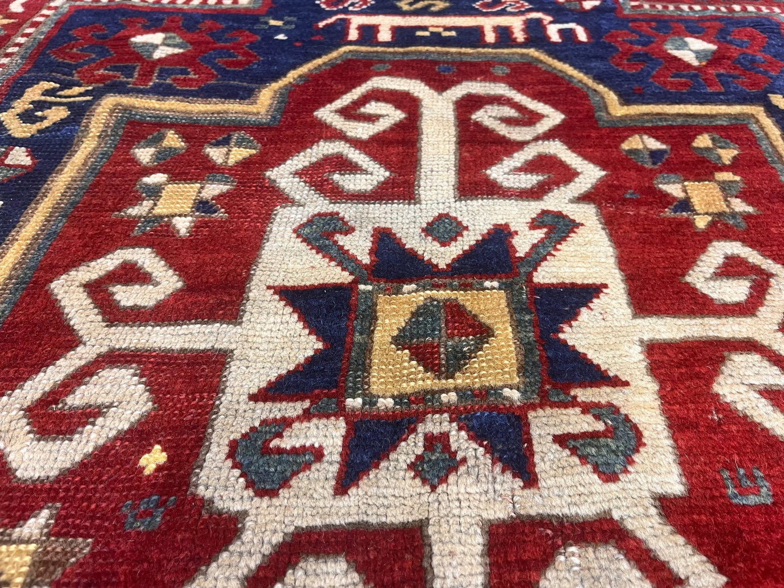 Antique Caucasian Kazak Rug 5'1" X 7'4" - 6