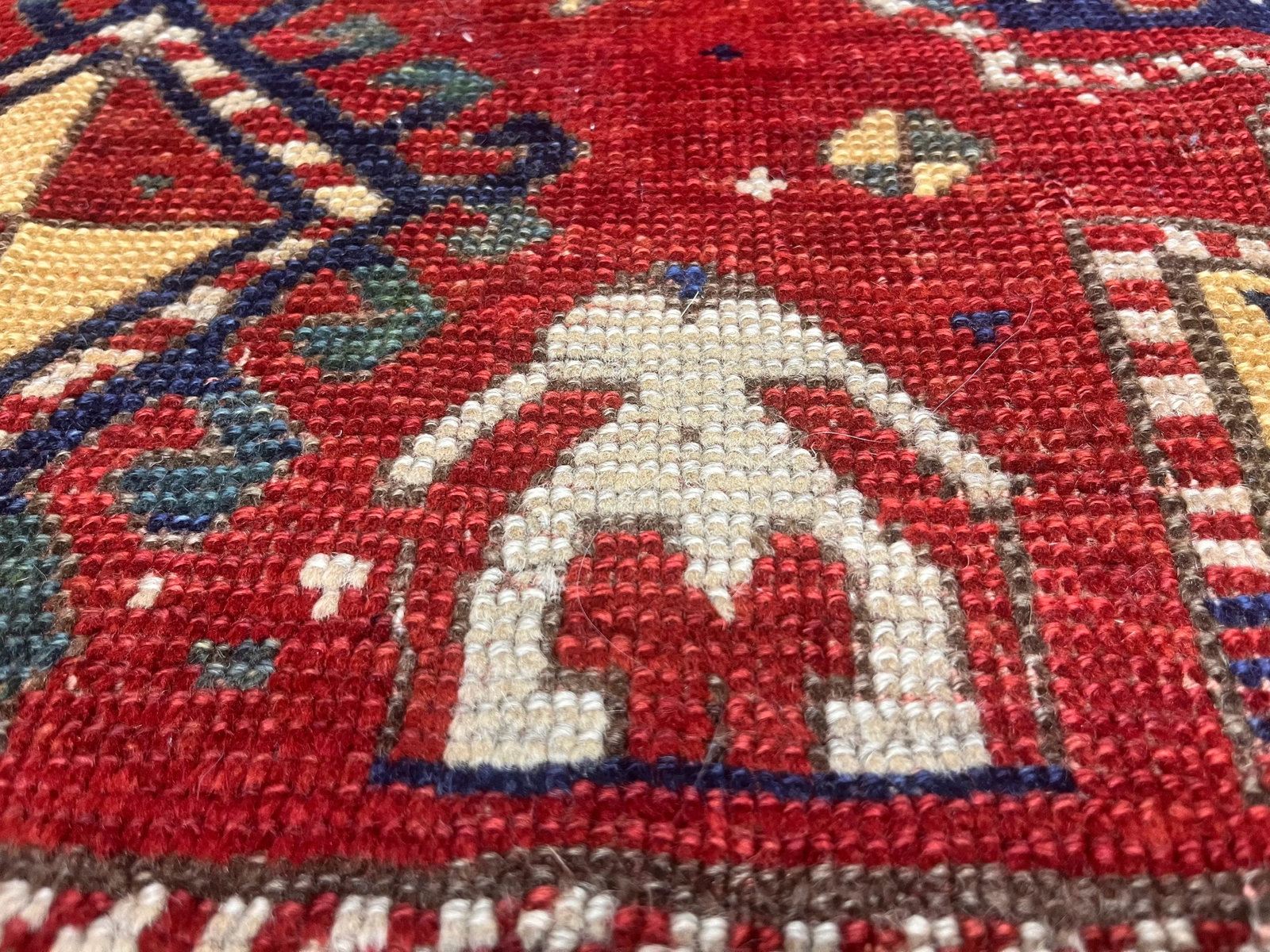 Antique Caucasian Kazak Rug 5'1" X 7'4" - 8