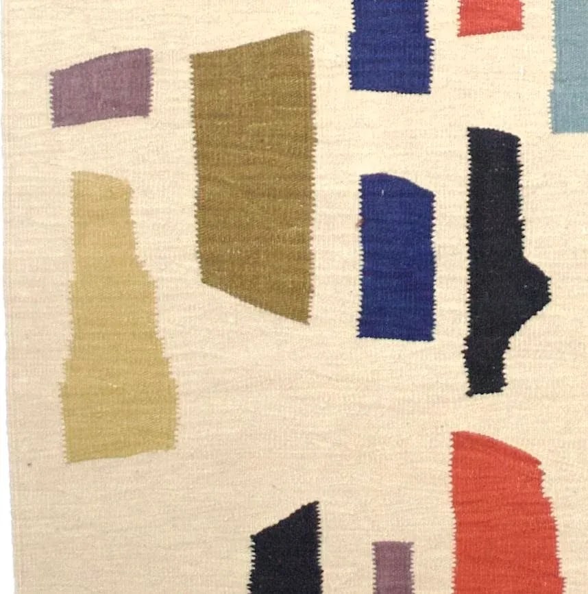 Vintage Scandinavian Kilim Rug 5'4" X 7'2" - 2