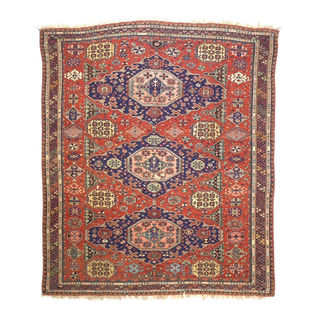 Fine Antique Sumak Rug 7'8" X 9'1" (1 of 6)