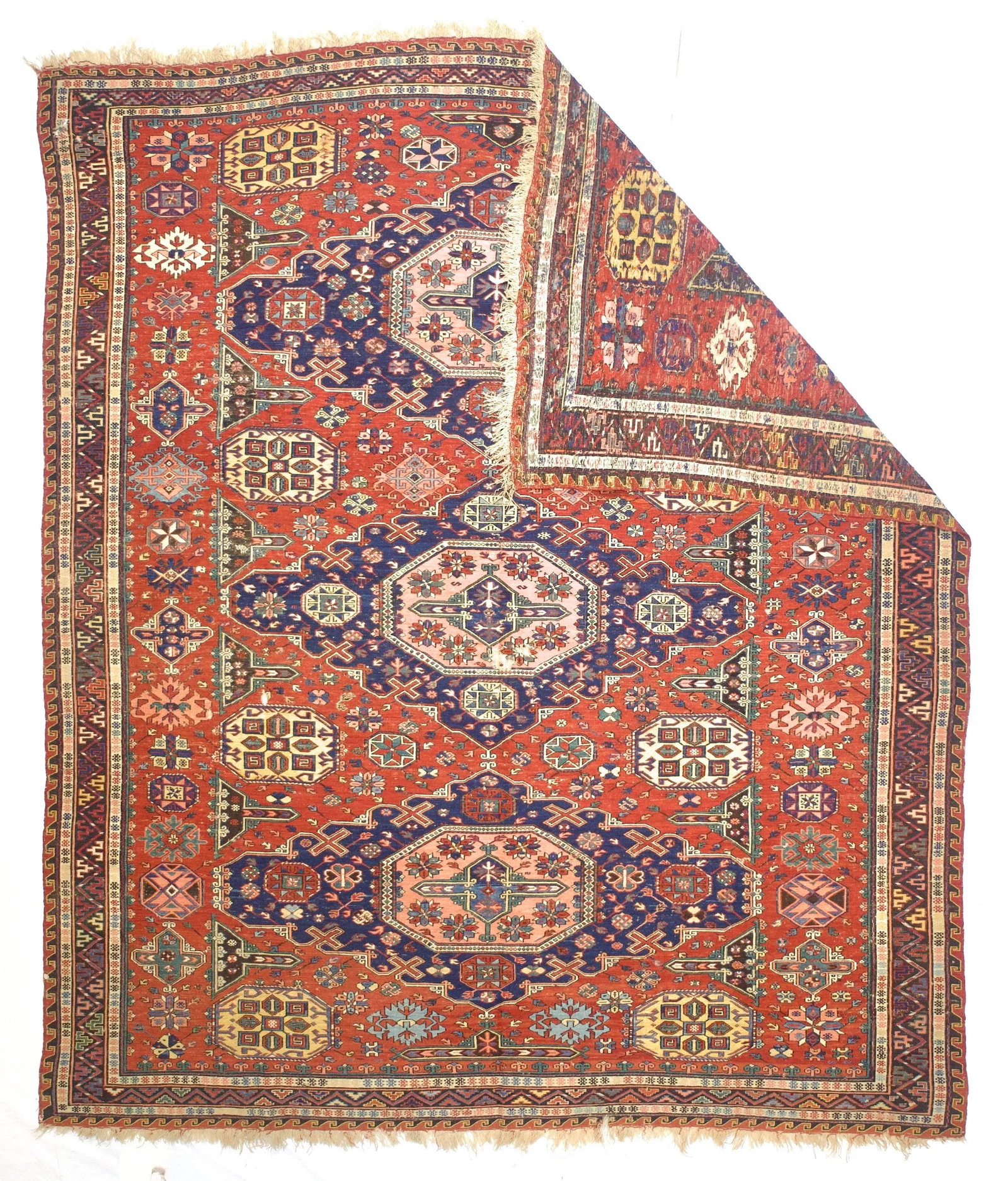 Fine Antique Sumak Rug 7'8" X 9'1" - 2