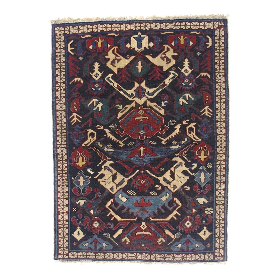 Antique Caucasian Kuba Rug 2'10" X 3'10" (1 of 6)