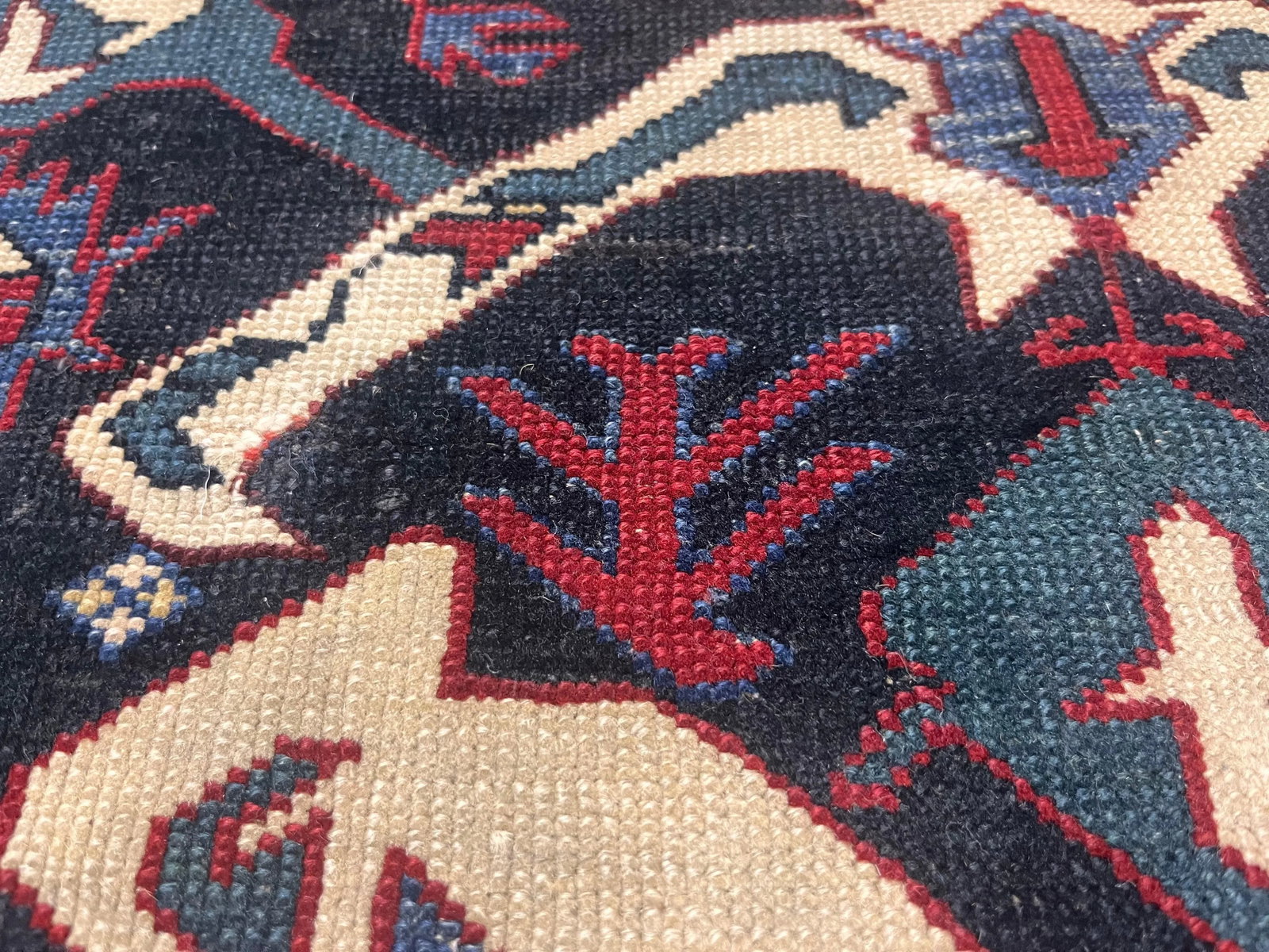 Antique Caucasian Kuba Rug 2'10" X 3'10" - 6