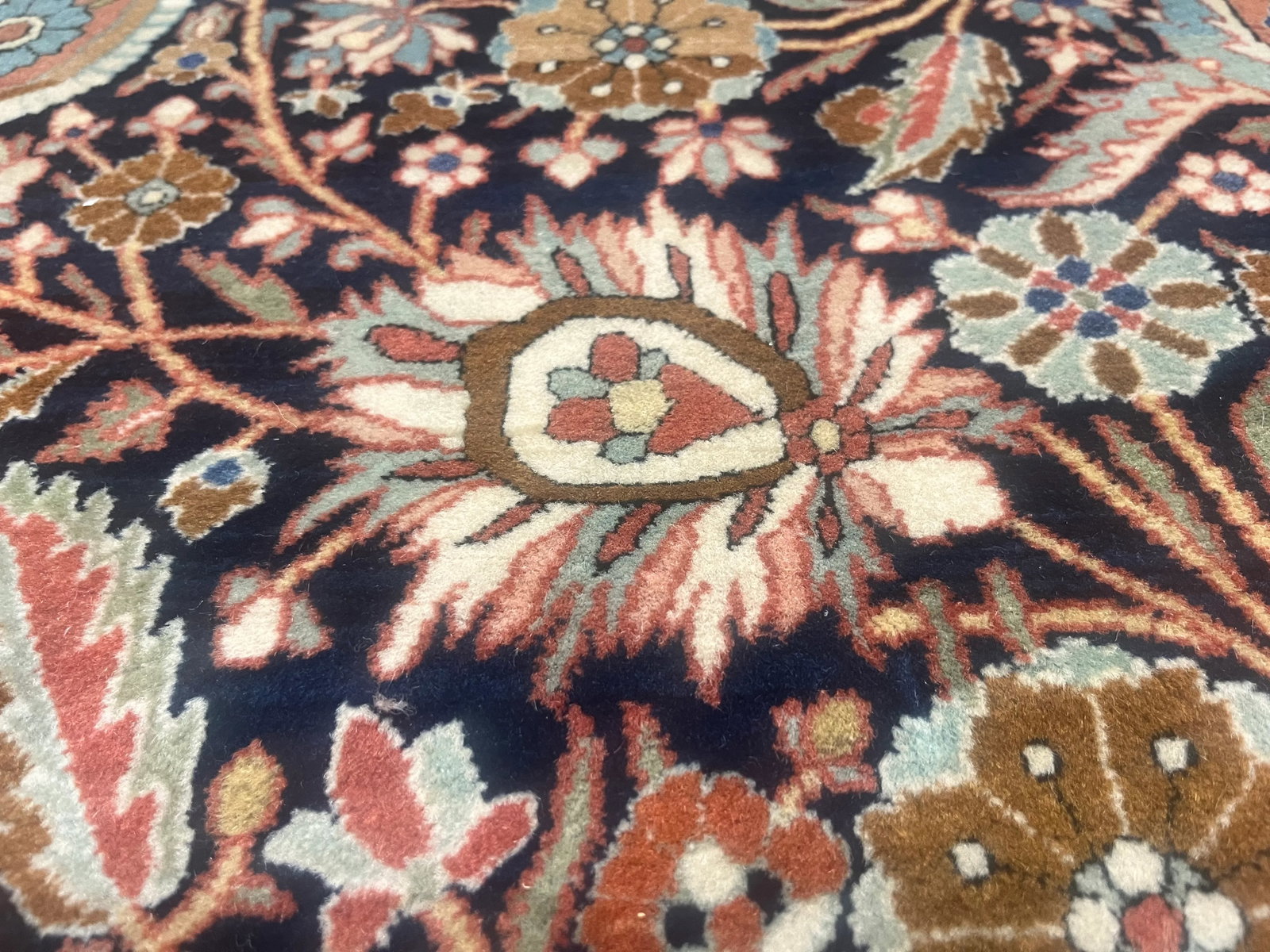 Antique Persian Mohtasham Kashan Rug 9'2" X 12'4" - 6