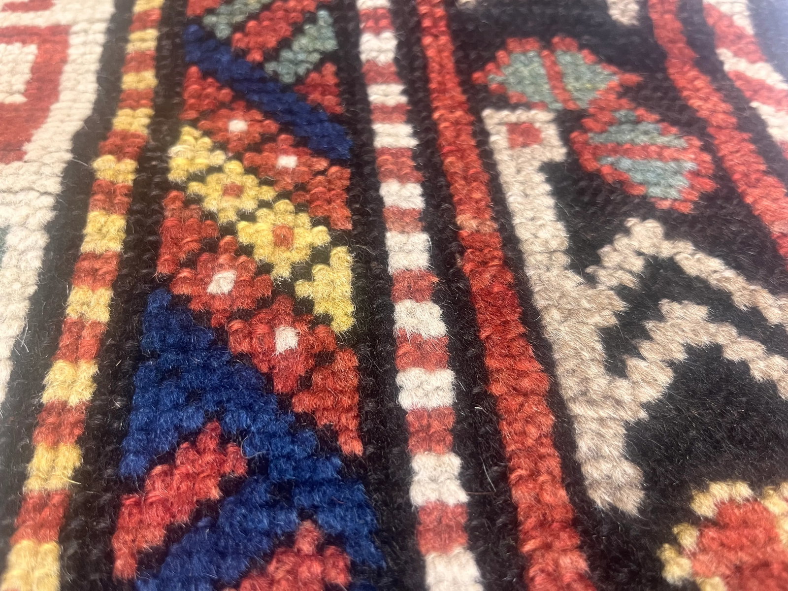 Antique Caucasian Kuba Rug 4'6" X 10'1" - 5