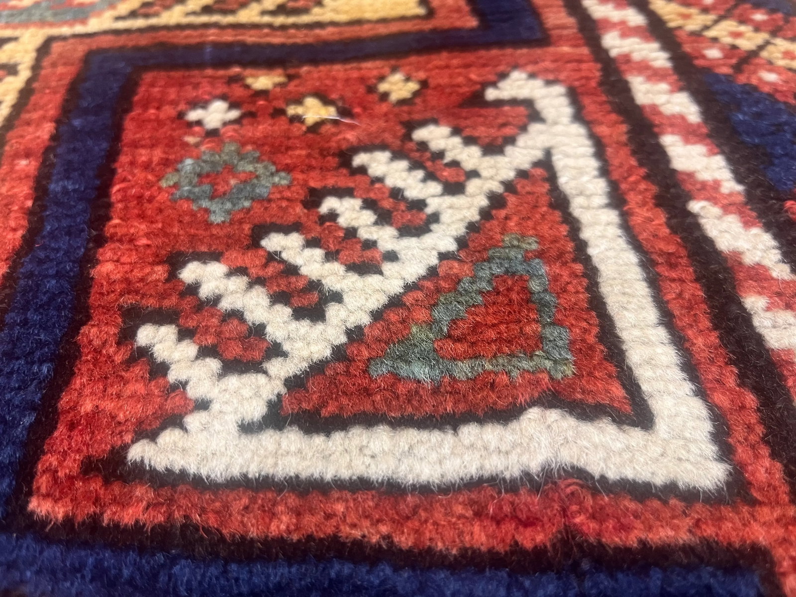 Antique Caucasian Kuba Rug 4'6" X 10'1" - 7