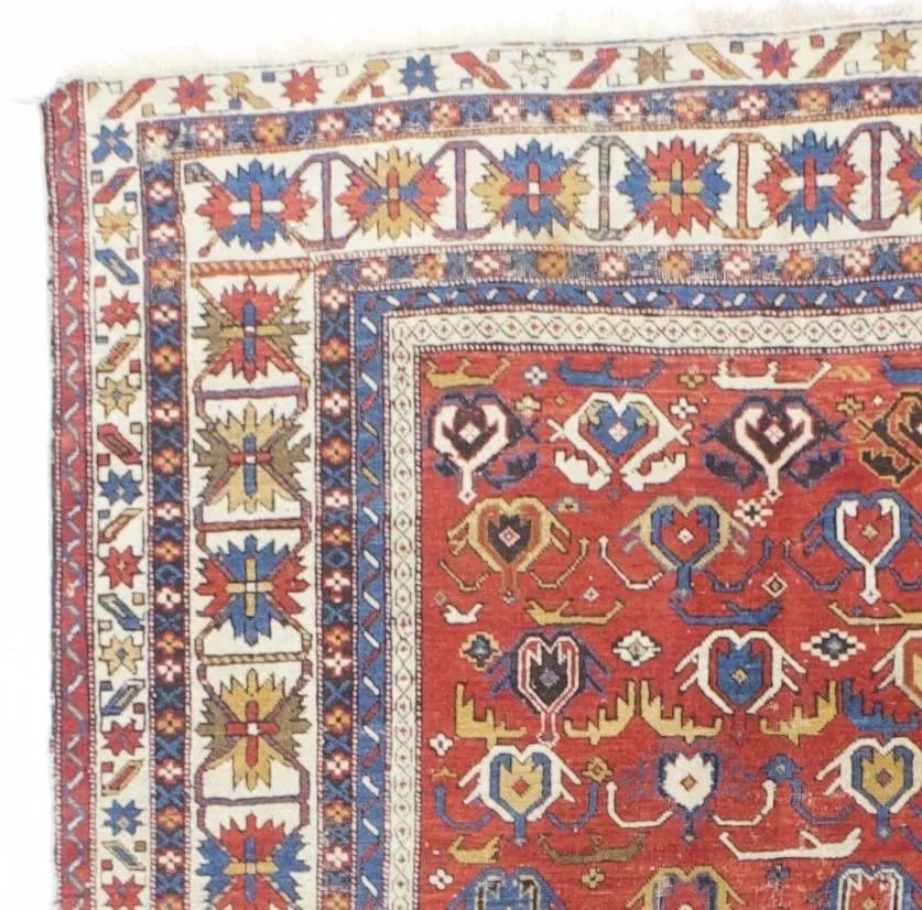 Antique Caucasian Kuba Rug 3'10" X 5'3" - 4