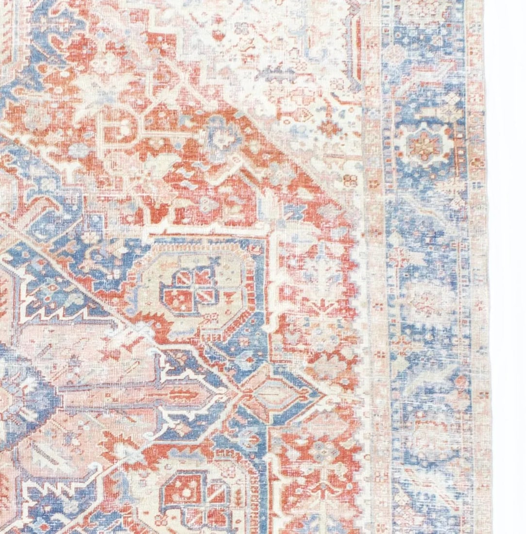 Vintage Persian Heriz Rug 8'1" X 11'8" - 3