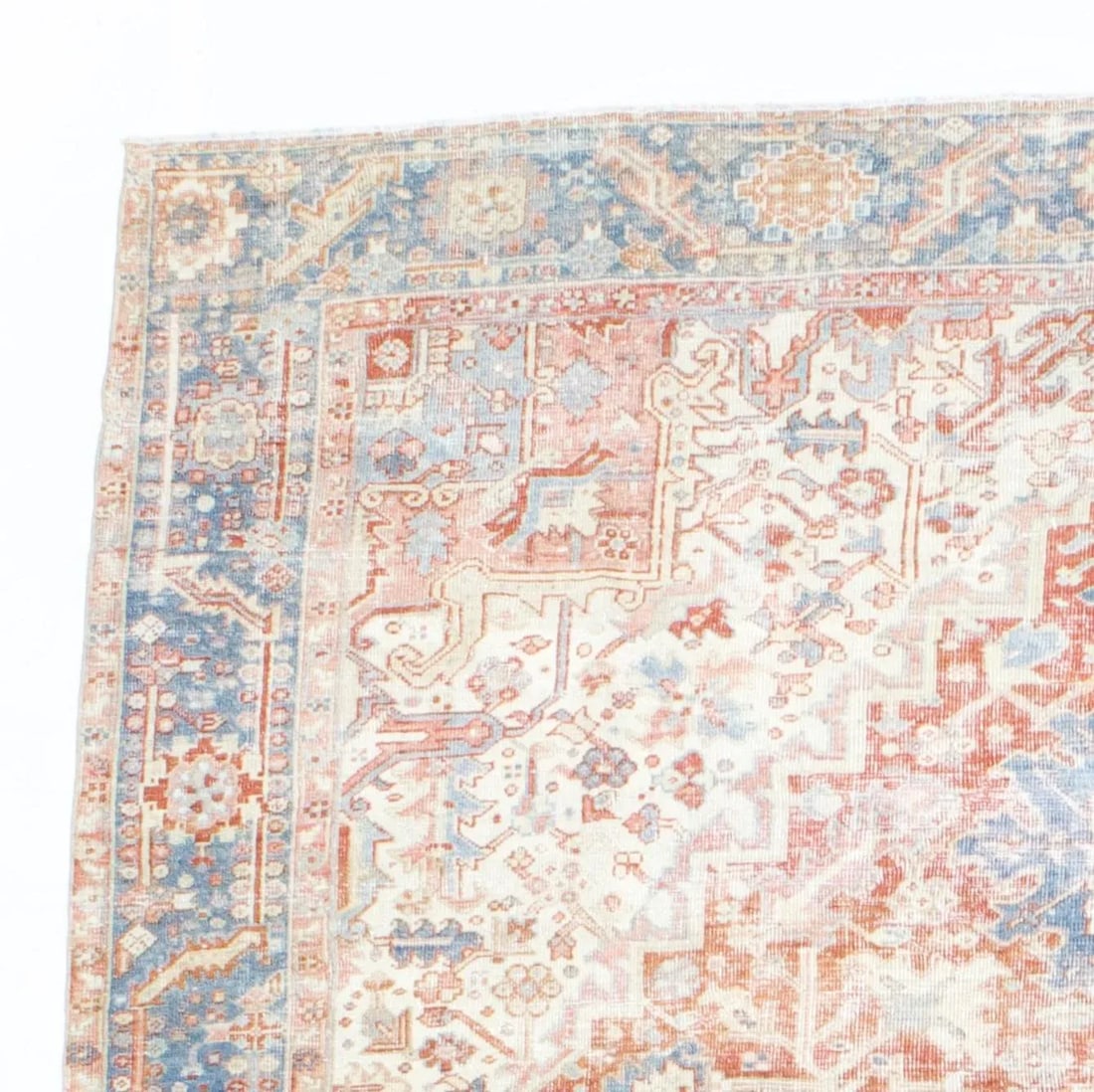 Vintage Persian Heriz Rug 8'1" X 11'8" - 4