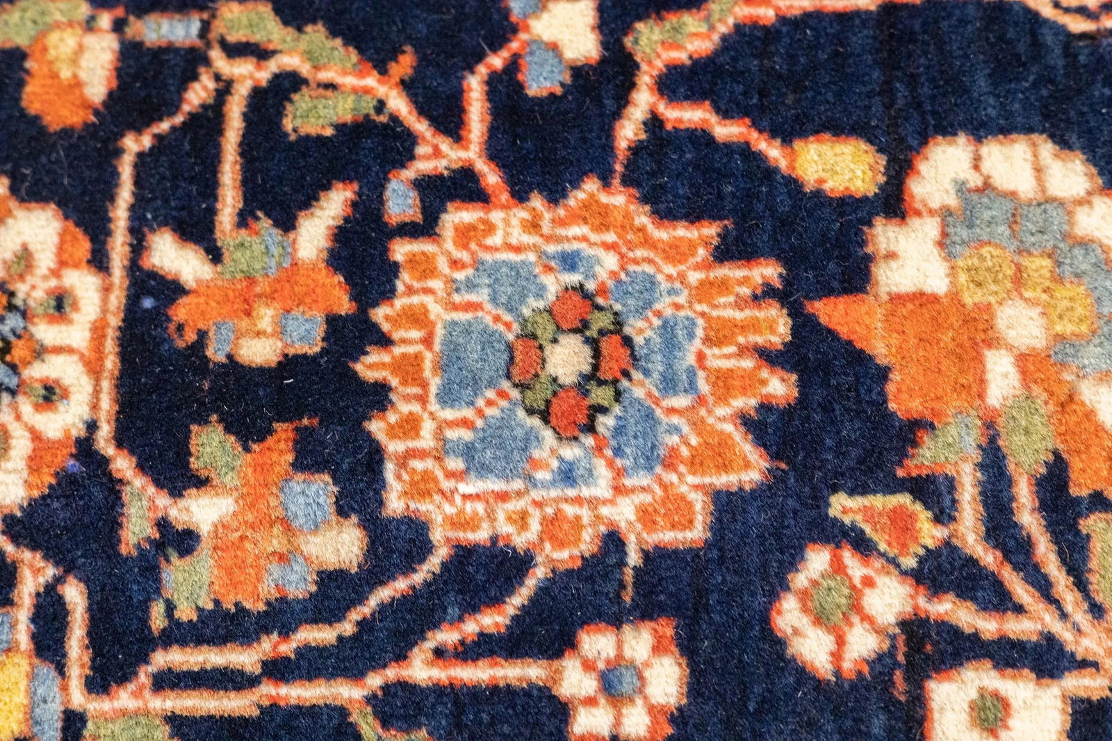 Antique Persian Mohtasham Kashan Rug 4'3" X 6'5" - 7