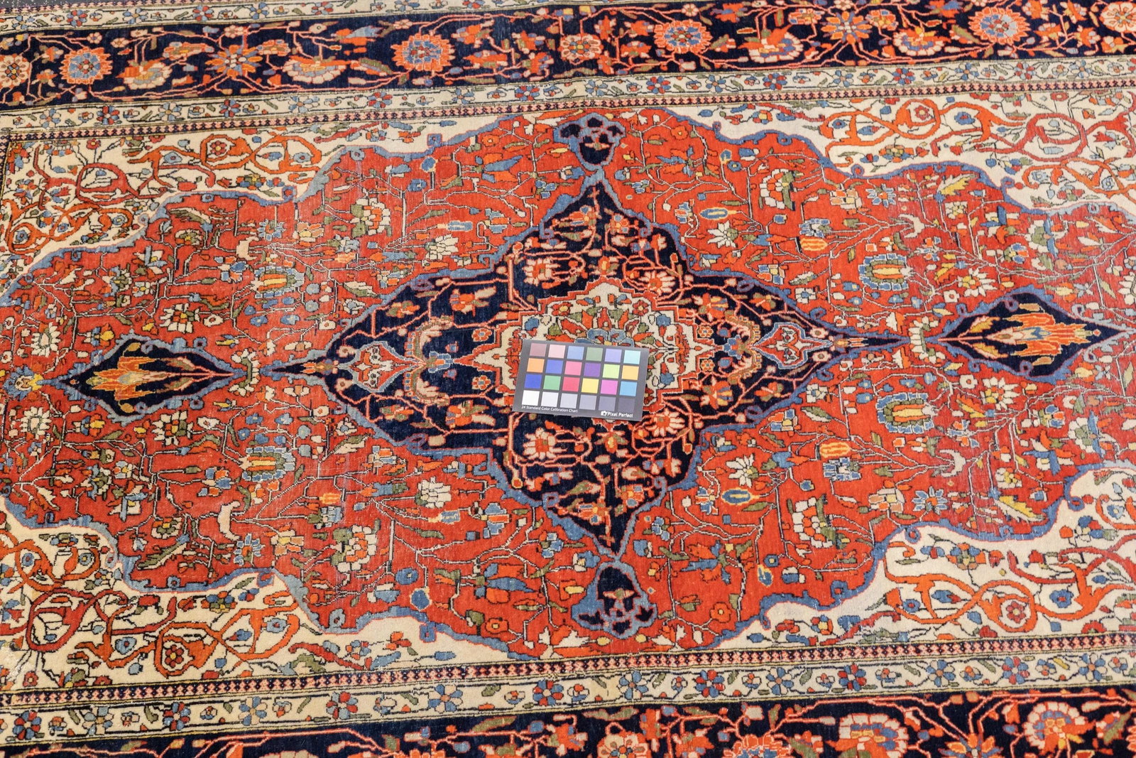 Antique Persian Mohtasham Kashan Rug 4'3" X 6'5" - 8