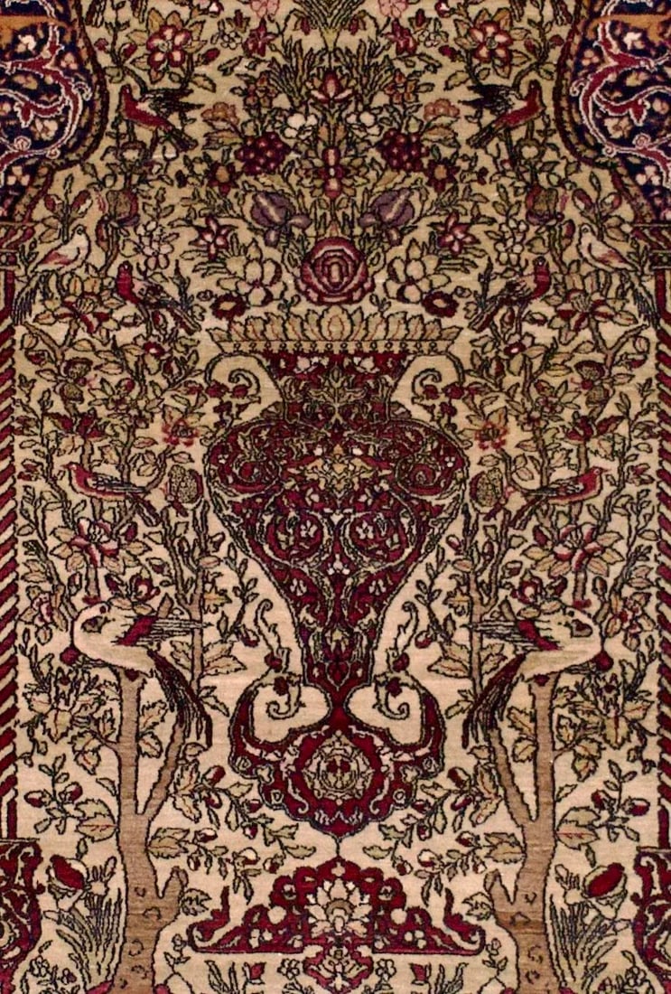 Antique Persian Tehran Rug 4'8" X 7'0" - 3