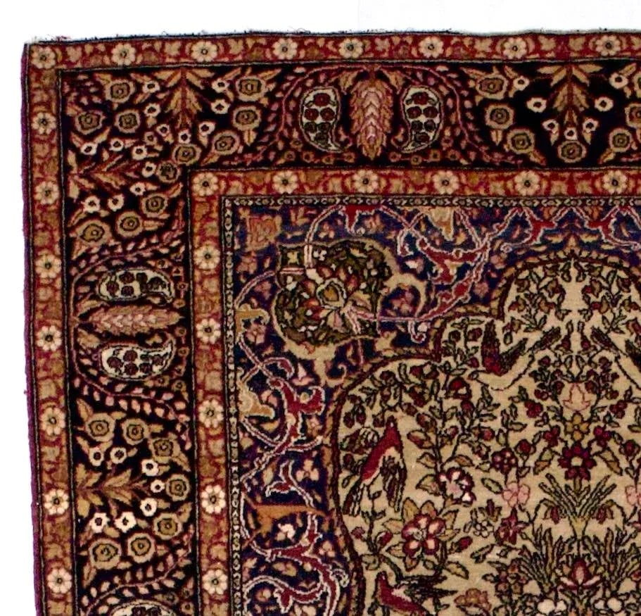 Antique Persian Tehran Rug 4'8" X 7'0" - 4