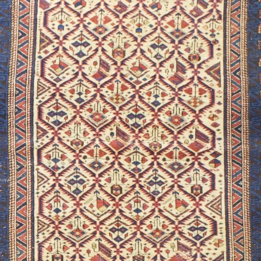 Antique Caucasian Kuba Rug 3'5" X 4'0" - 5