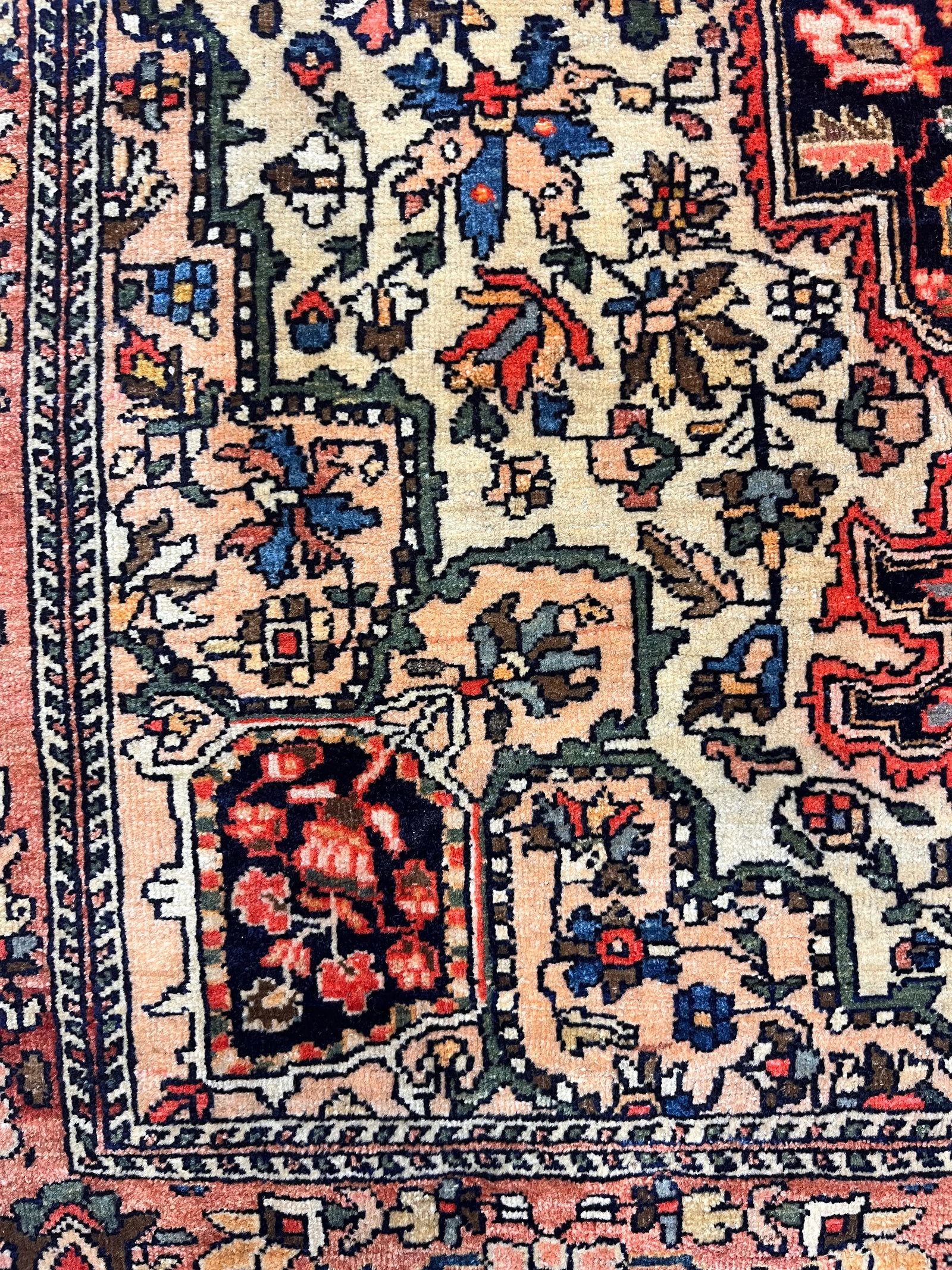 Antique Persian Farahan Sarouk Rug 3'3" X 4'10" - 4