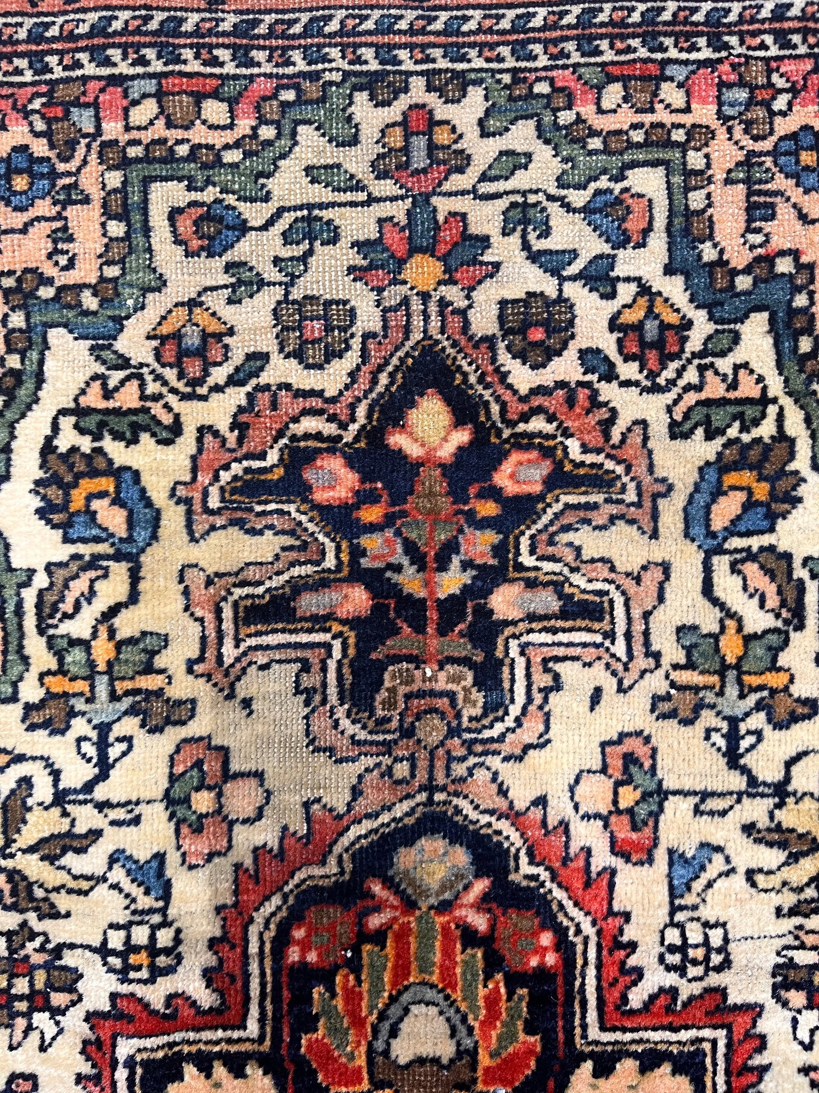 Antique Persian Farahan Sarouk Rug 3'3" X 4'10" - 6