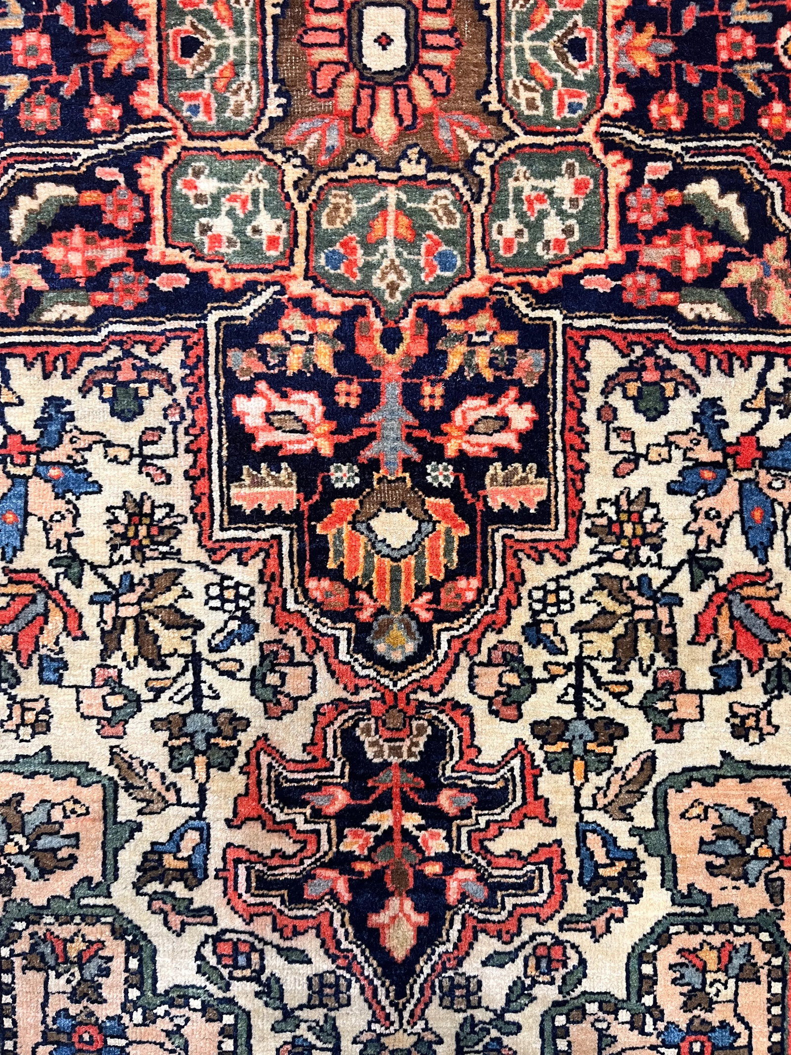 Antique Persian Farahan Sarouk Rug 3'3" X 4'10" - 7