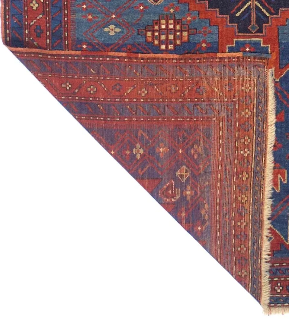Antique Caucasian Kazak Rug 4'9" X 7'2" - 3