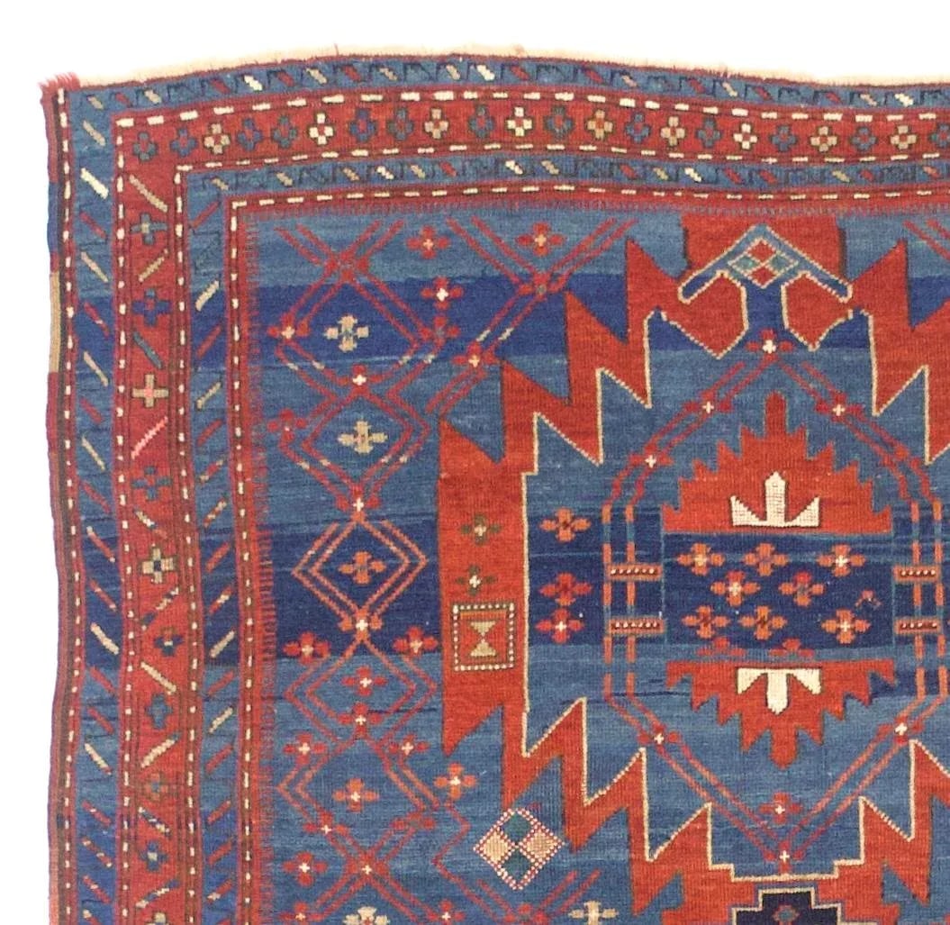 Antique Caucasian Kazak Rug 4'9" X 7'2" - 4