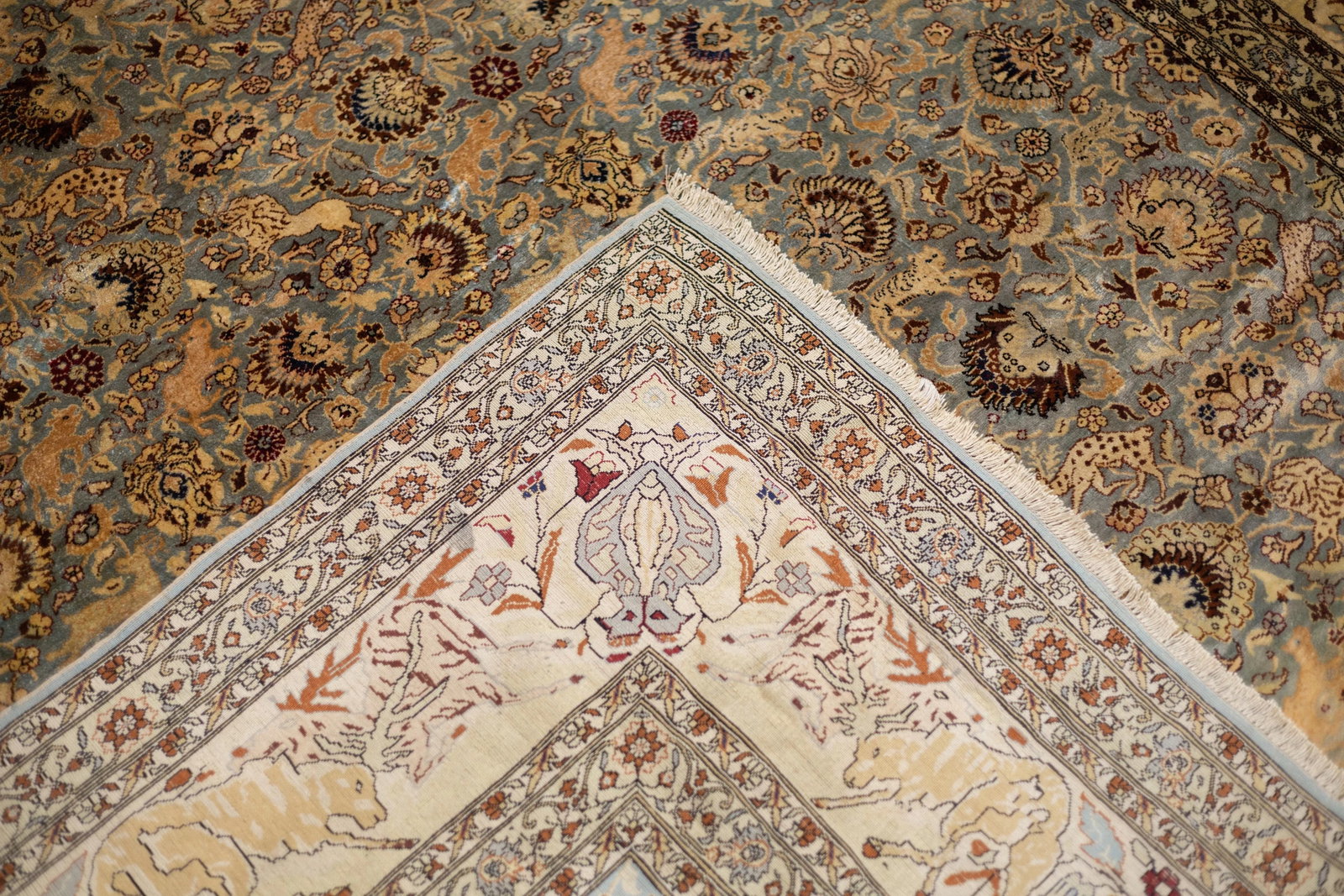 Antique Turkish Hereke Rug 6'10" X 10'0" - 10