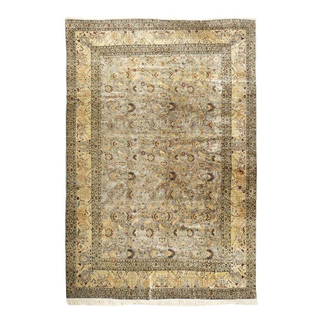 Antique Turkish Hereke Rug 6'10" X 10'0" (1 of 11)