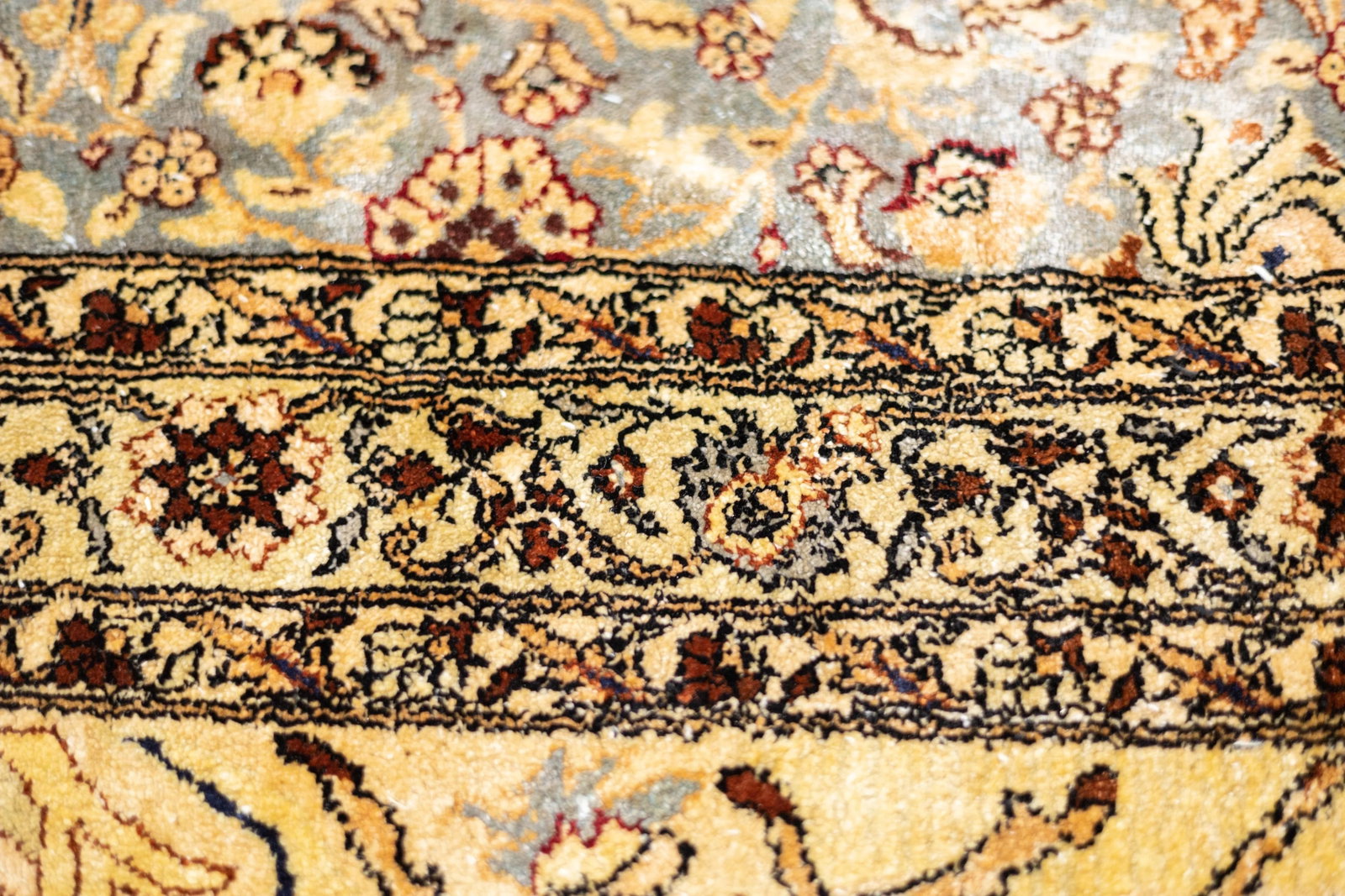 Antique Turkish Hereke Rug 6'10" X 10'0" - 9