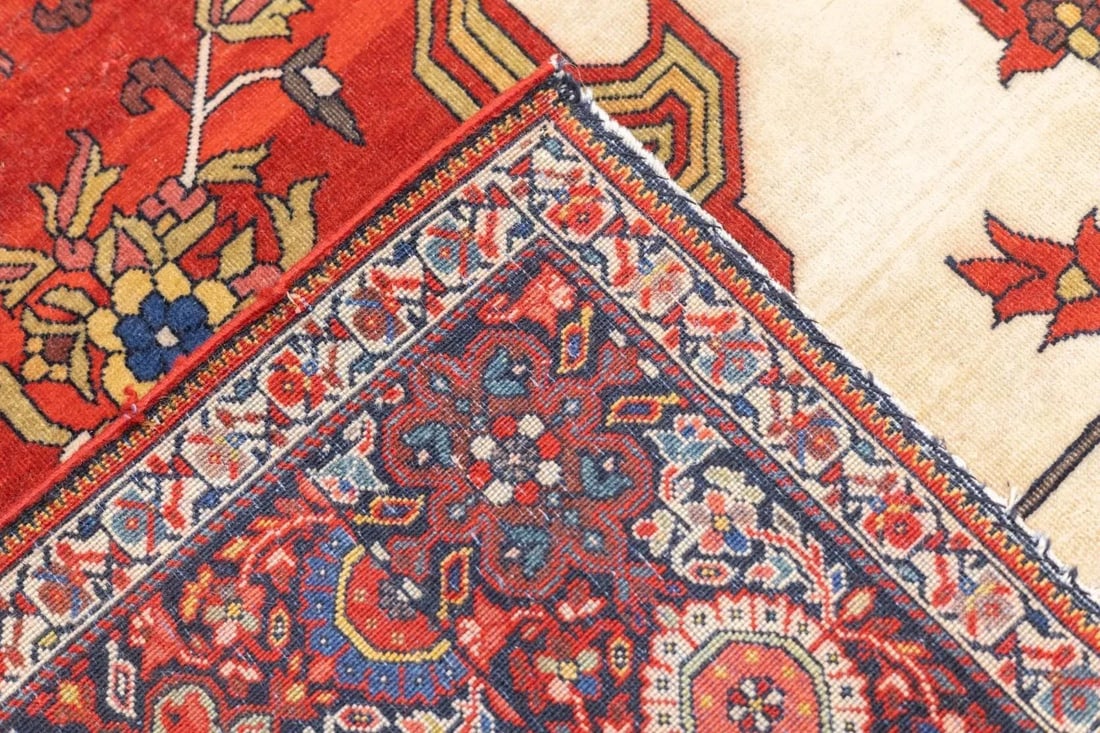 Antique Persian Farahan Sarouk Rug 4'2" X 6'3" - 4
