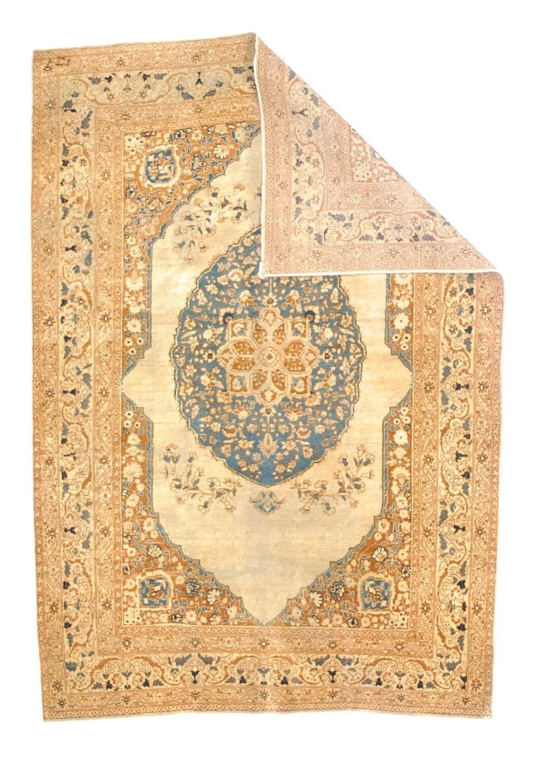 Antique Persian Haji Jalili Tabriz Rug 3'10" X 5'7" - 2