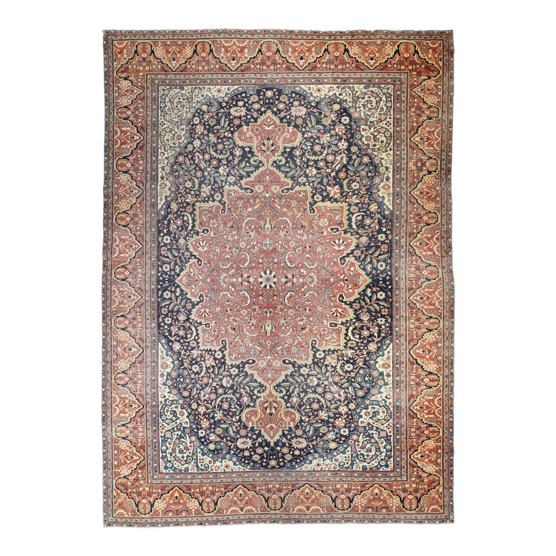 Antique Persian Farahan Sarouk Rug 9'0" X 12'3" (1 of 7)