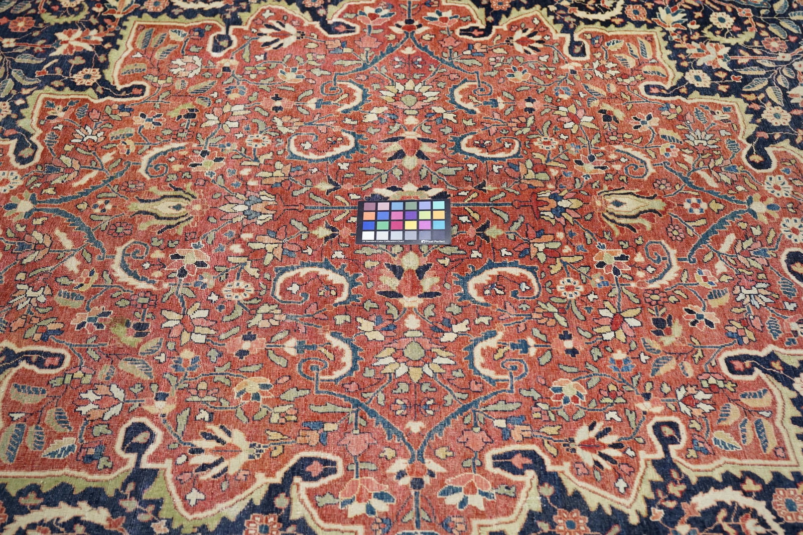 Antique Persian Farahan Sarouk Rug 9'0" X 12'3" - 7