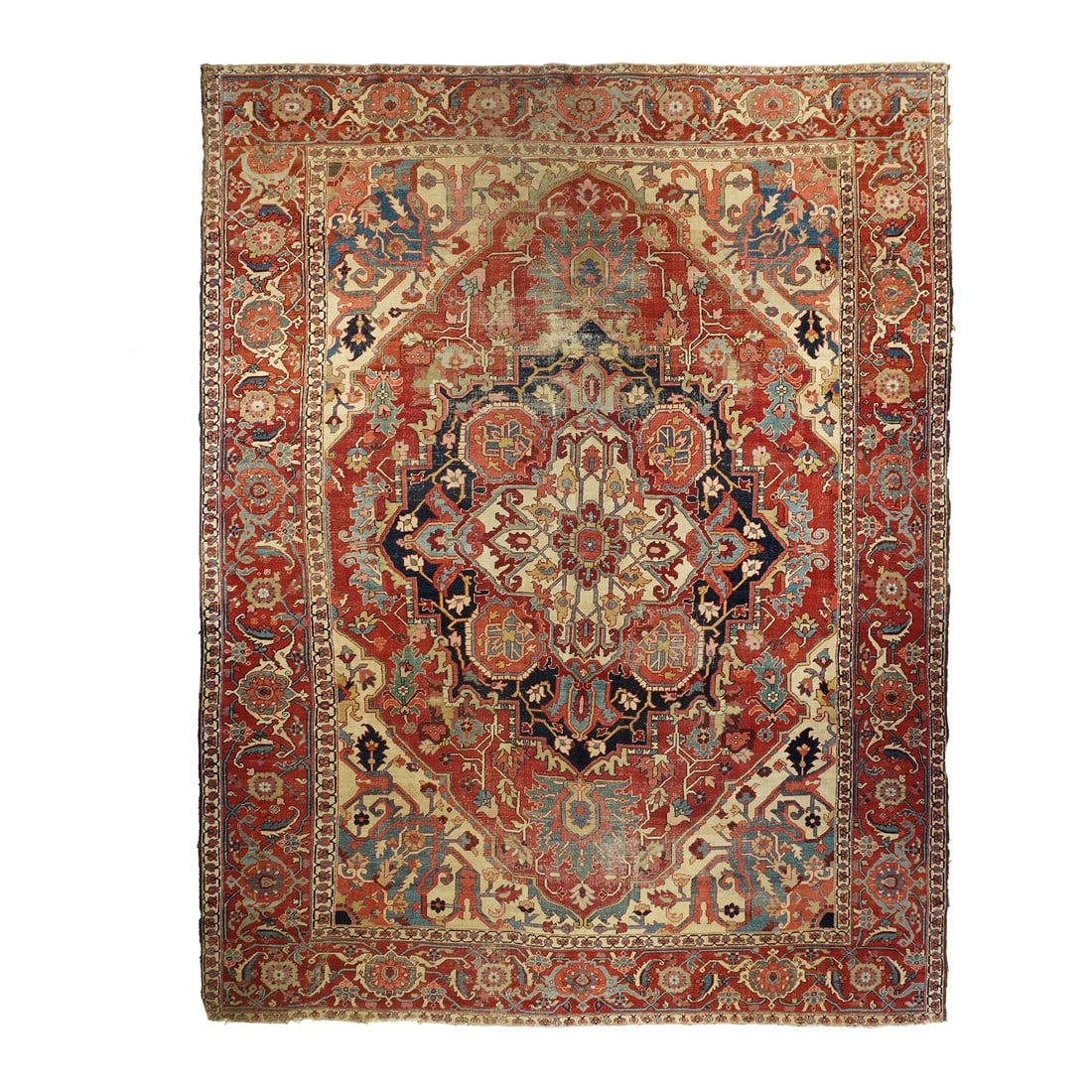 Antique Persian Serapi Rug 9'7" X 12'4" (1 of 7)
