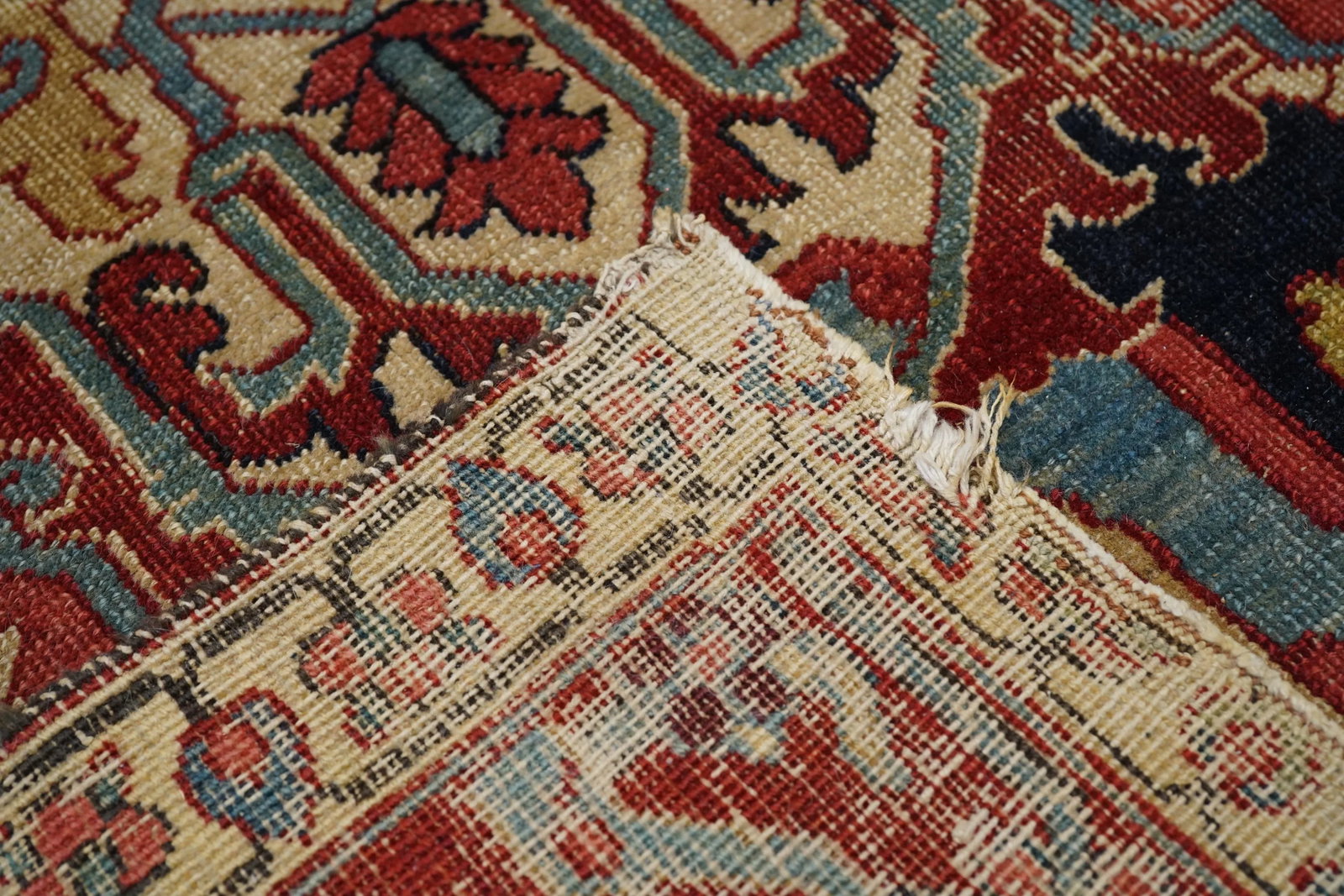 Antique Persian Serapi Rug 9'7" X 12'4" - 3