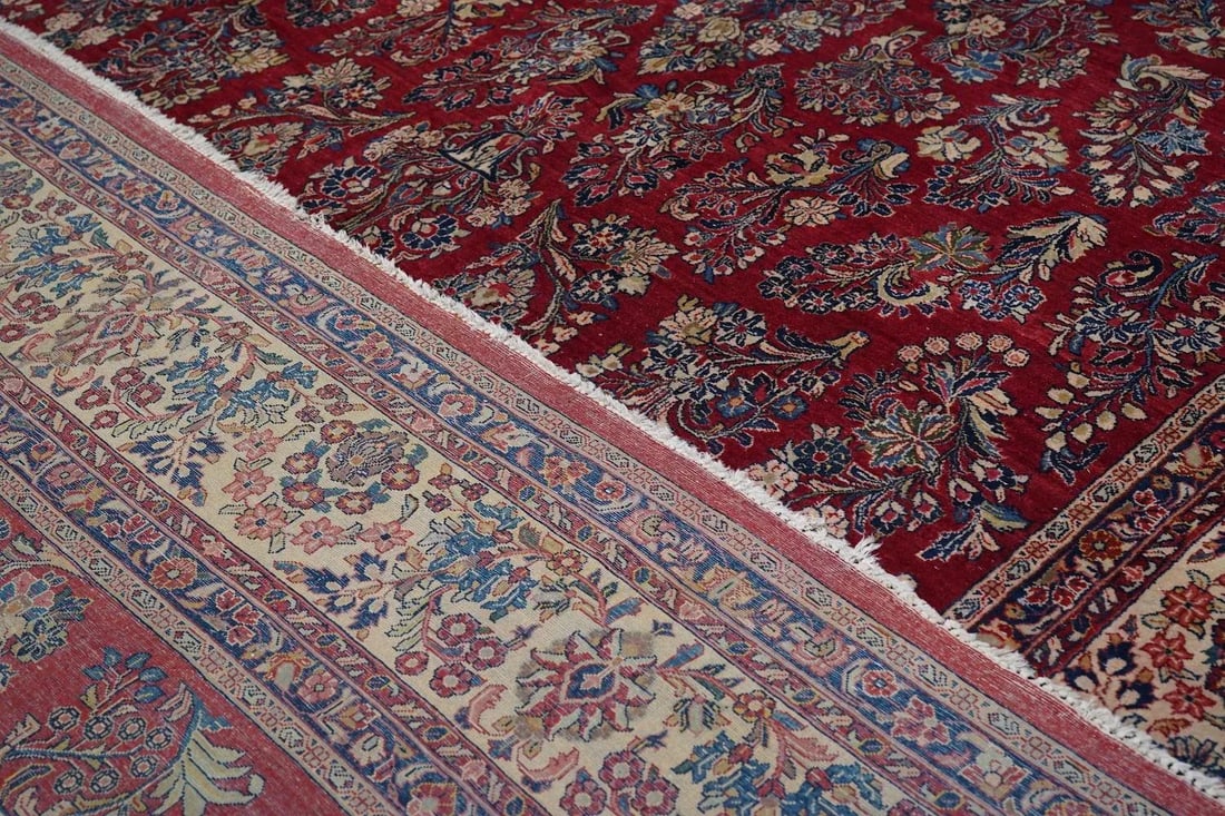 Vintage Persian Sarouk Area Rug 10'0'' X 23'5'' - 5