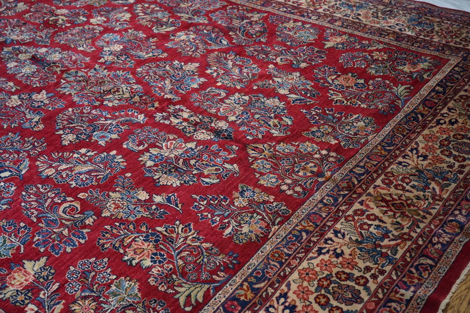 Vintage Persian Sarouk Area Rug 10'0'' X 23'5'' - 6