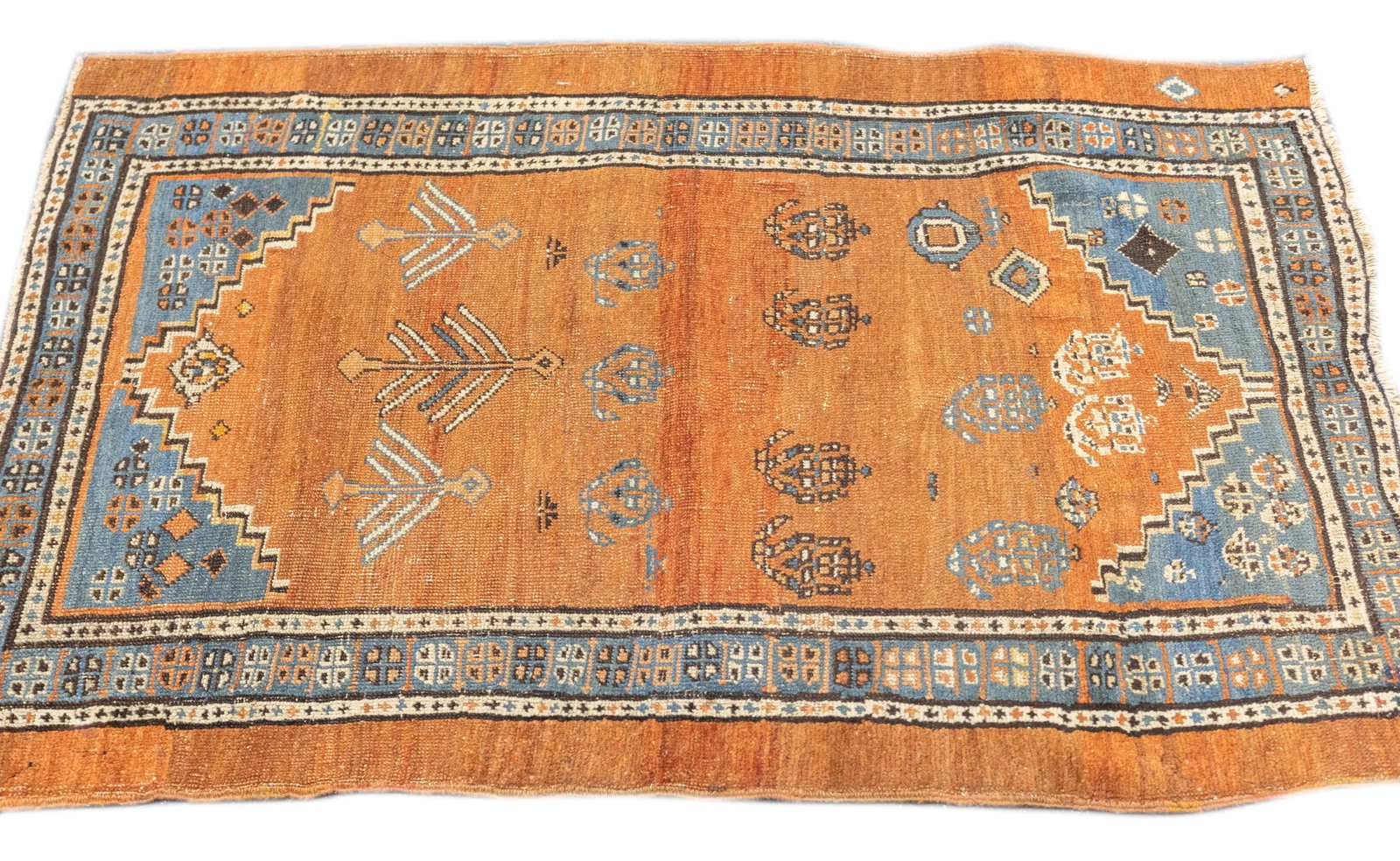 Antique Persian Bakhshayesh Rug 3'0" X 4'5'' - 8