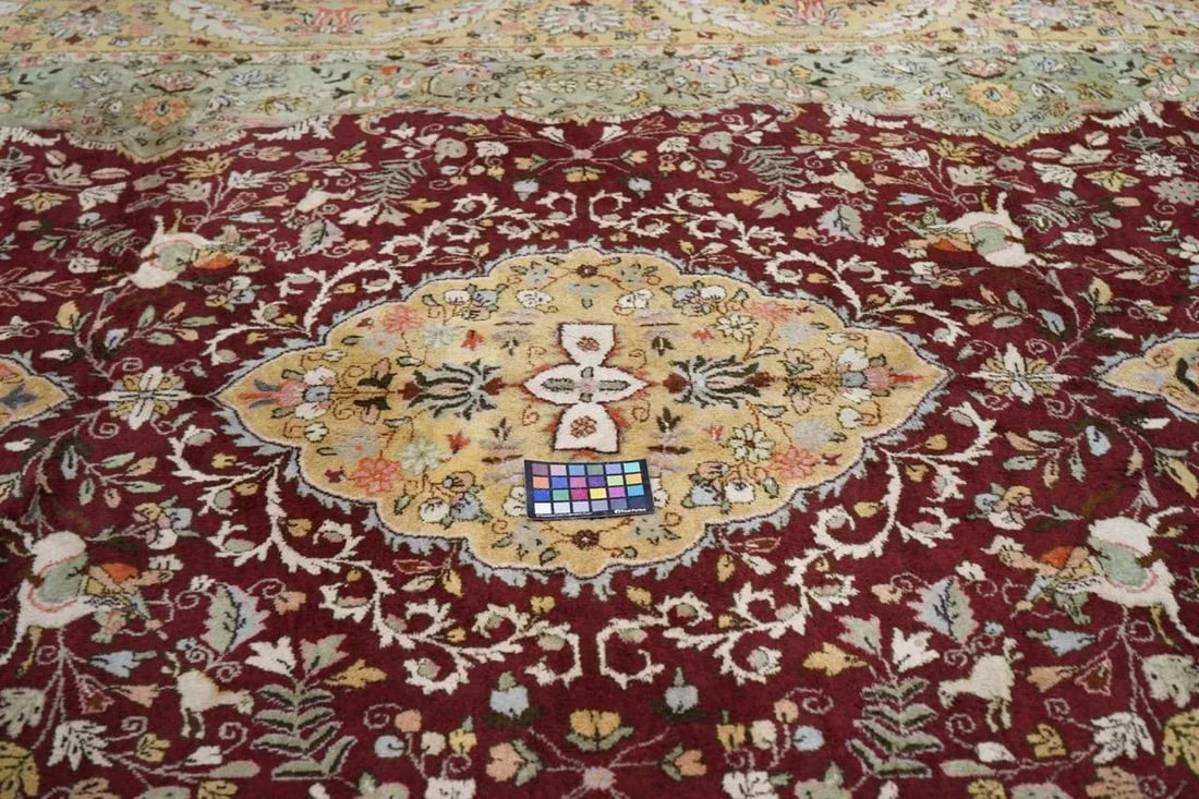 Vintage Persian Tabriz Rug 9'9" X 13'10" - 8
