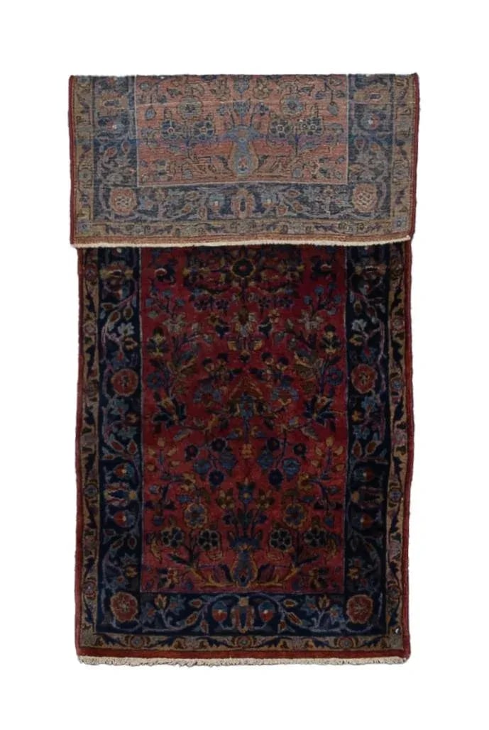 Antique Mohajeran Sarouk Rug 2'0" X 4'9" - 2