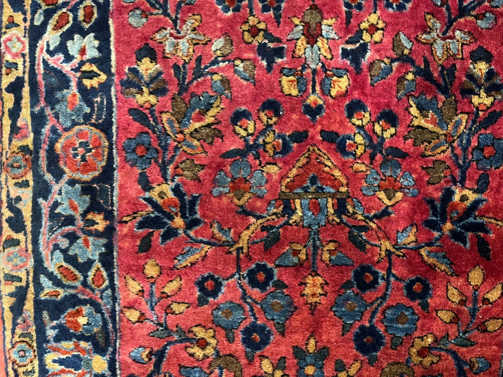 Antique Mohajeran Sarouk Rug 2'0" X 4'9" - 3