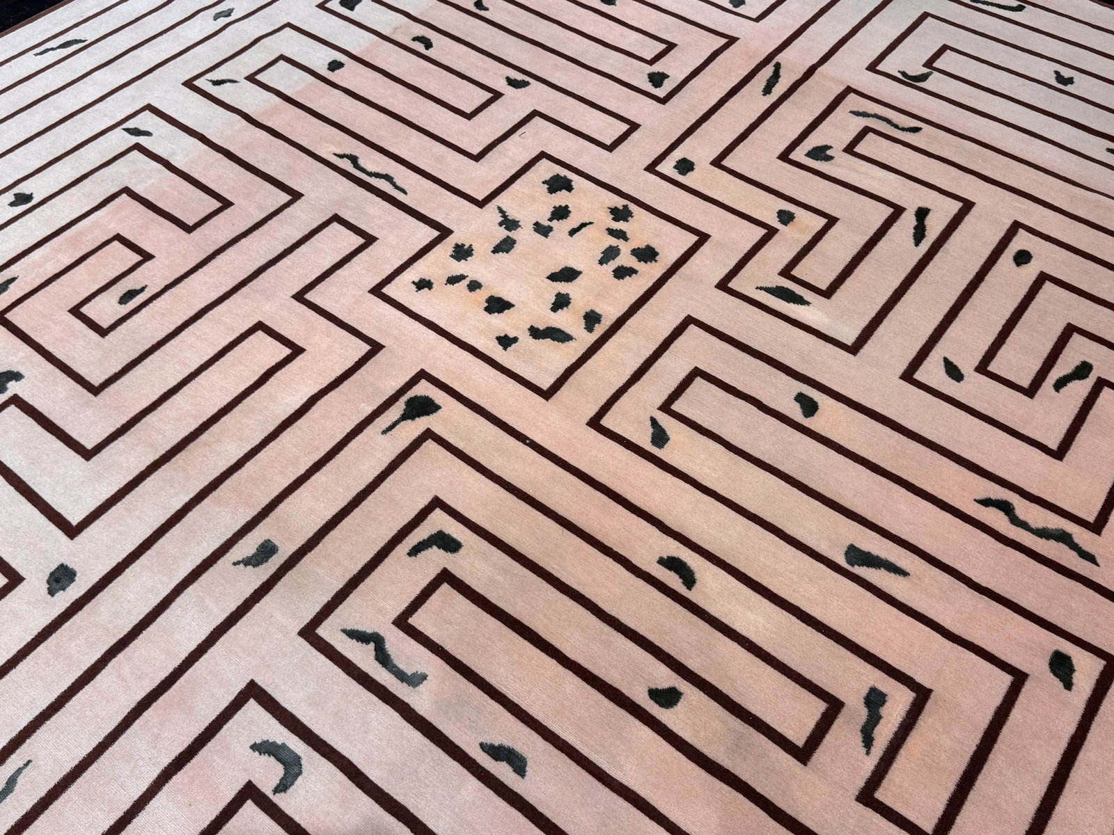 Mid 20th Century French Modern Rug 9'2" X 9'11" - 4