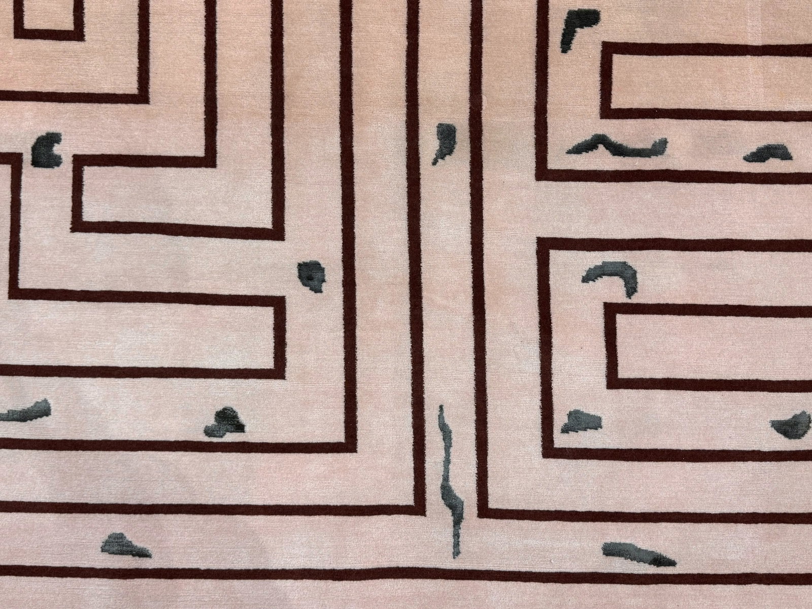 Mid 20th Century French Modern Rug 9'2" X 9'11" - 5