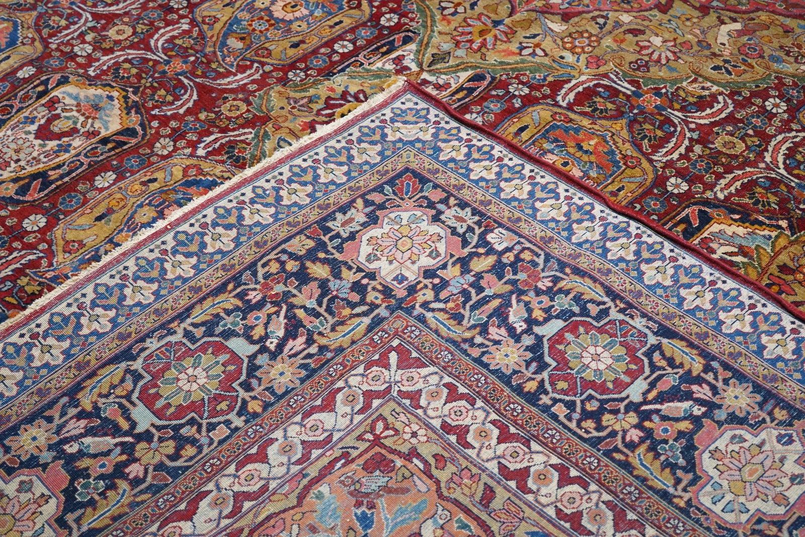 Vintage Persian Sarouk Rug 11'10" X 17'6" - 11