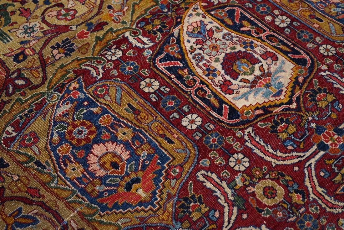 Vintage Persian Sarouk Rug 11'10" X 17'6" - 4