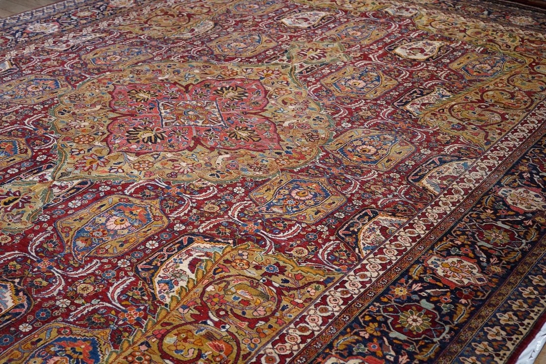 Vintage Persian Sarouk Rug 11'10" X 17'6" - 6