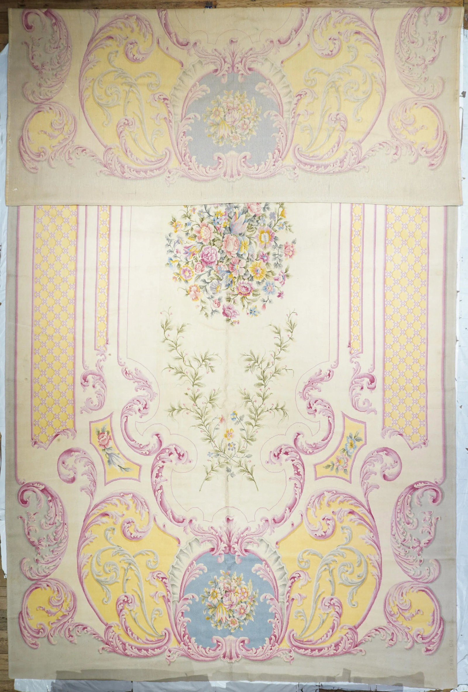 Vintage Savannerie Rug 11'1" X 21'4" - 2