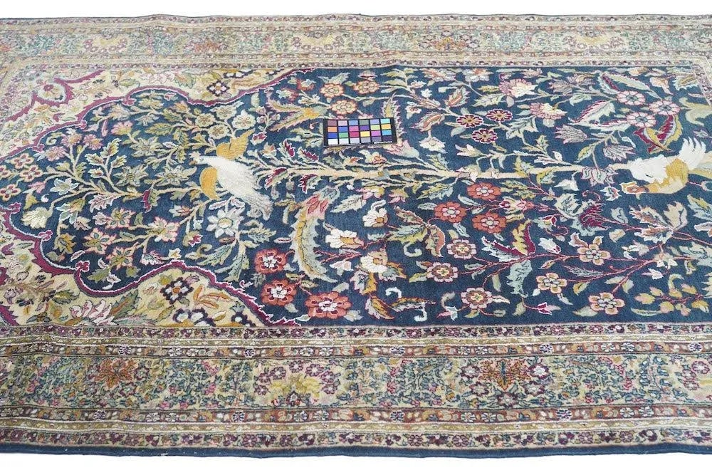 Hand Knotted Persian Tabriz Wool & Silk Rug - 10