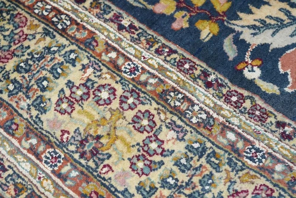 Hand Knotted Persian Tabriz Wool & Silk Rug - 6
