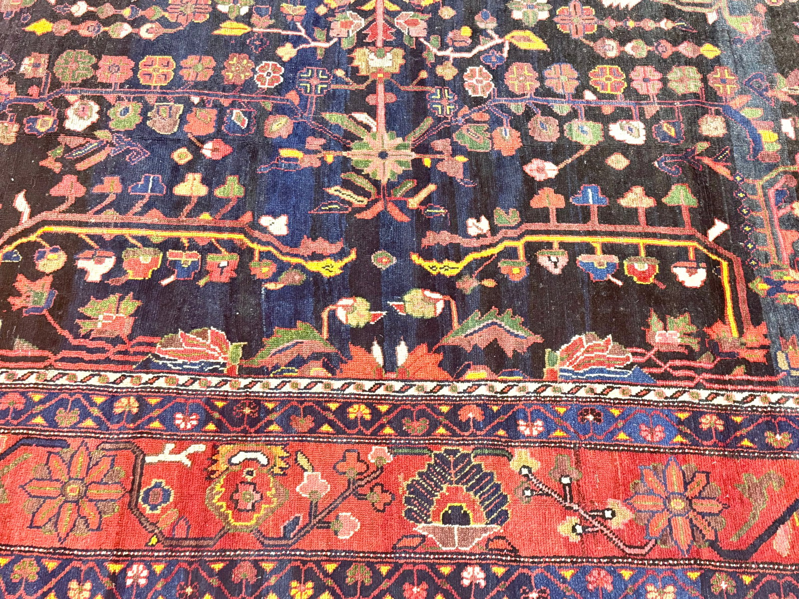Vintage Bakhtiari Rug 12'6'' X 14'11'' - 5