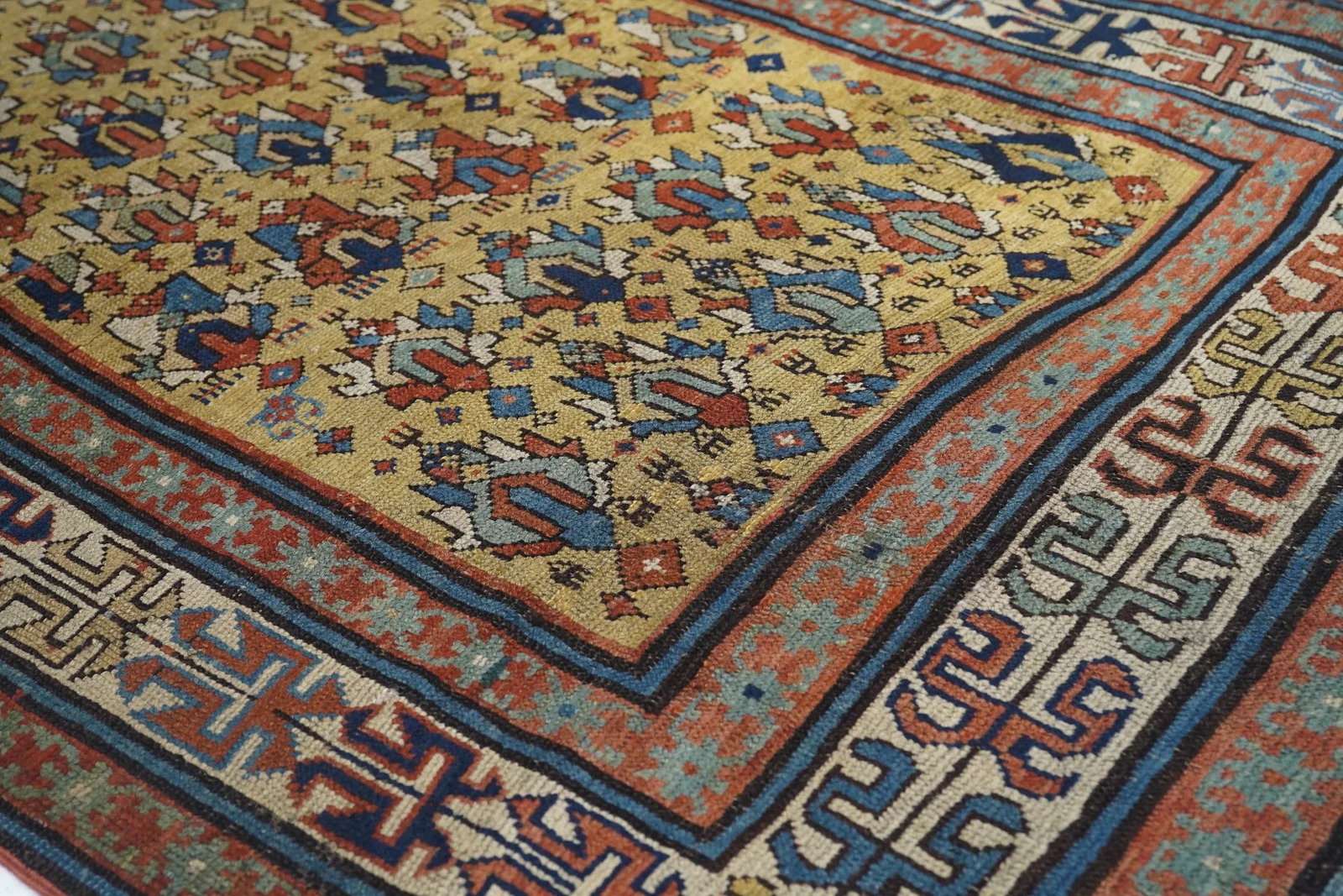 Antique Caucasian Rug 3'8'' X 5'10'' - 5