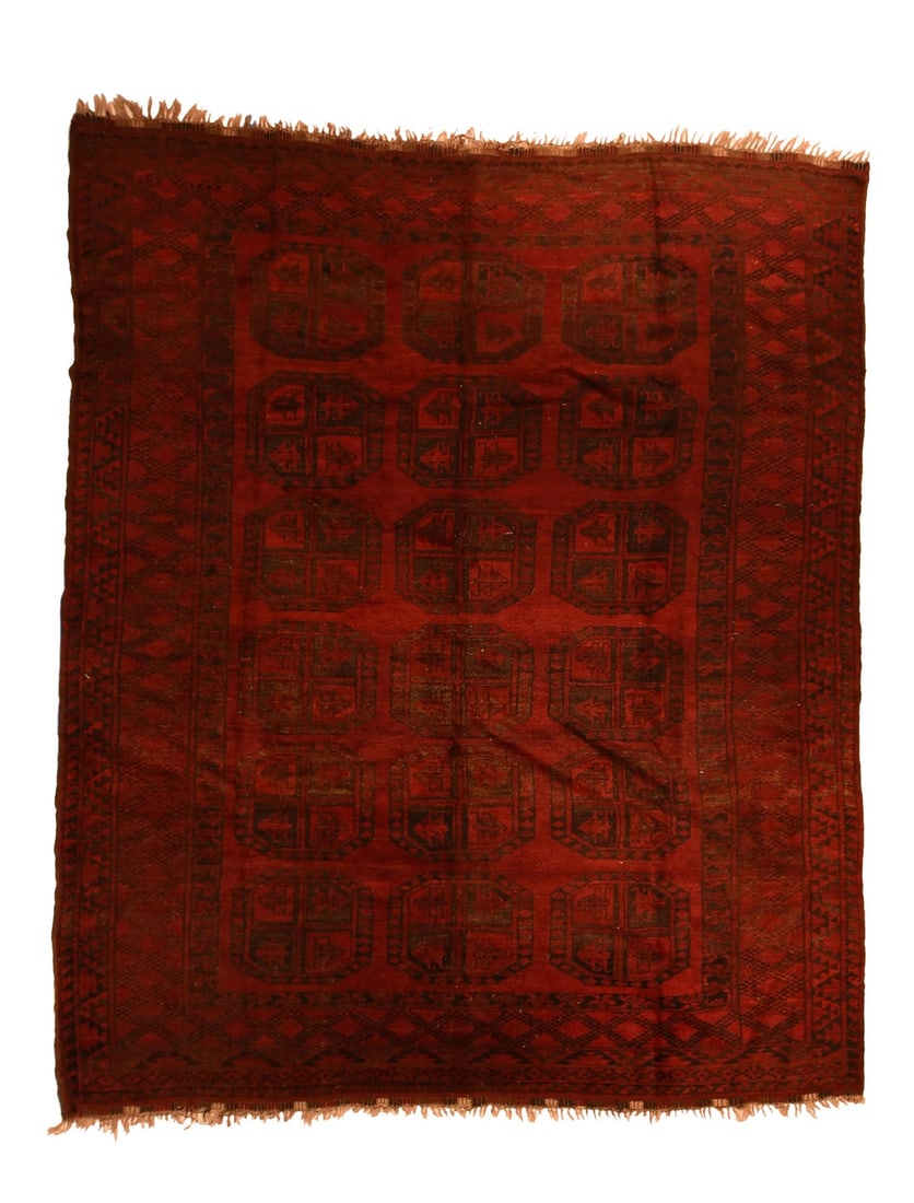 Vintage Afghan Bokara Tribal Rug (1 of 4)